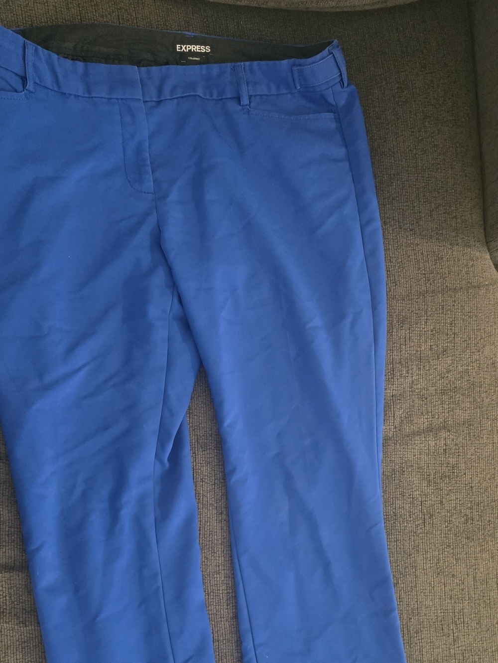 Express Women's Cobalt Blue Straight Leg Trousers